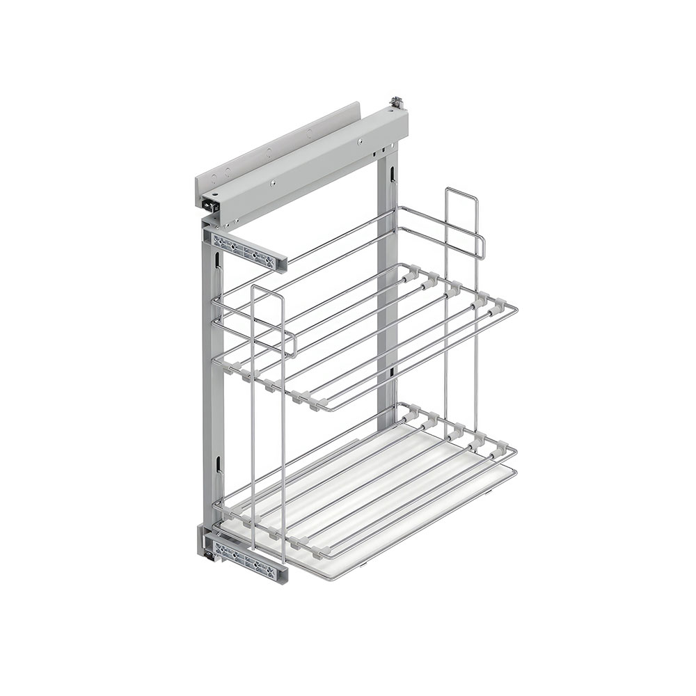 Starax S-2894-C Yandan Gizli Raylı Tepsilik Sol Krom 30 cm.