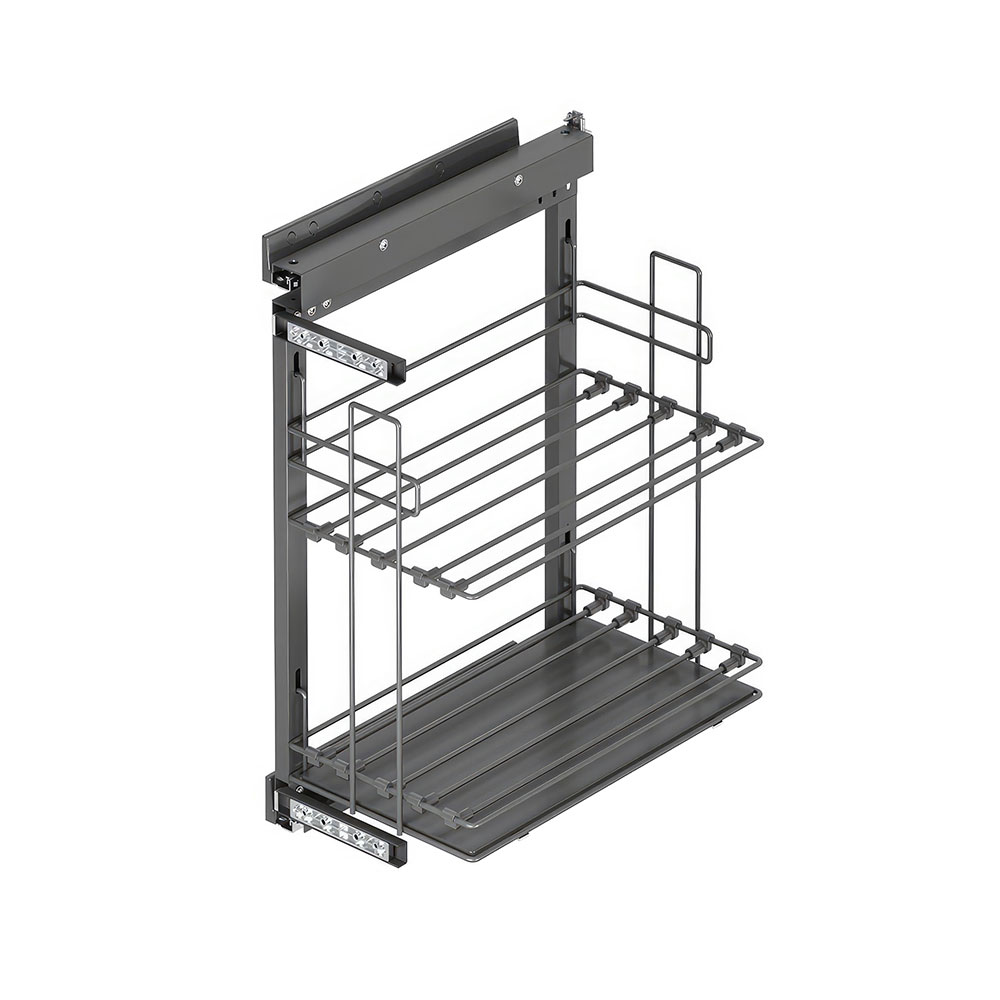 Starax S-2891-A Yandan Gizli Raylı Tepsilik Sağ Antrasit 35 cm.