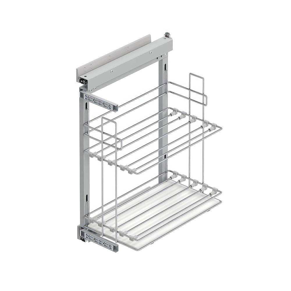 Starax S-2891-C Yandan Gizli Raylı Tepsilik Sağ Krom 35 cm.