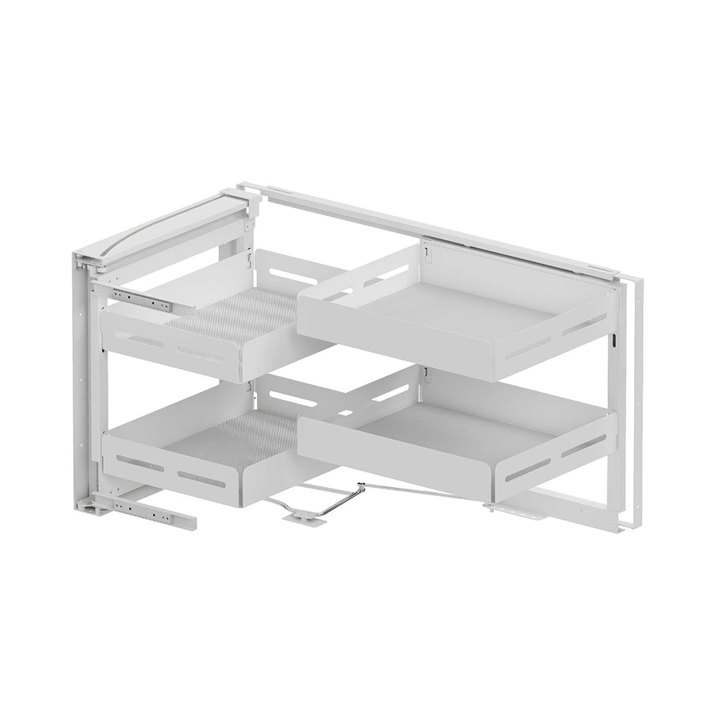 Starax S-3072-UB-W Unique Box Kapağa Monte Kör Köşe Mekanizması Sağ Beyaz 50 cm