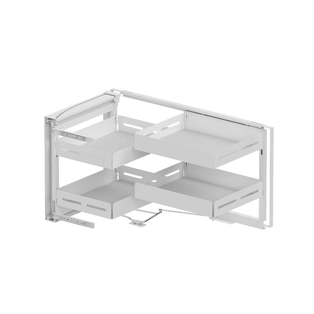 Starax S-3002-UB-W Unique Box Kapağa Monte Kör Köşe Mekanizması Sağ Beyaz 45 cm