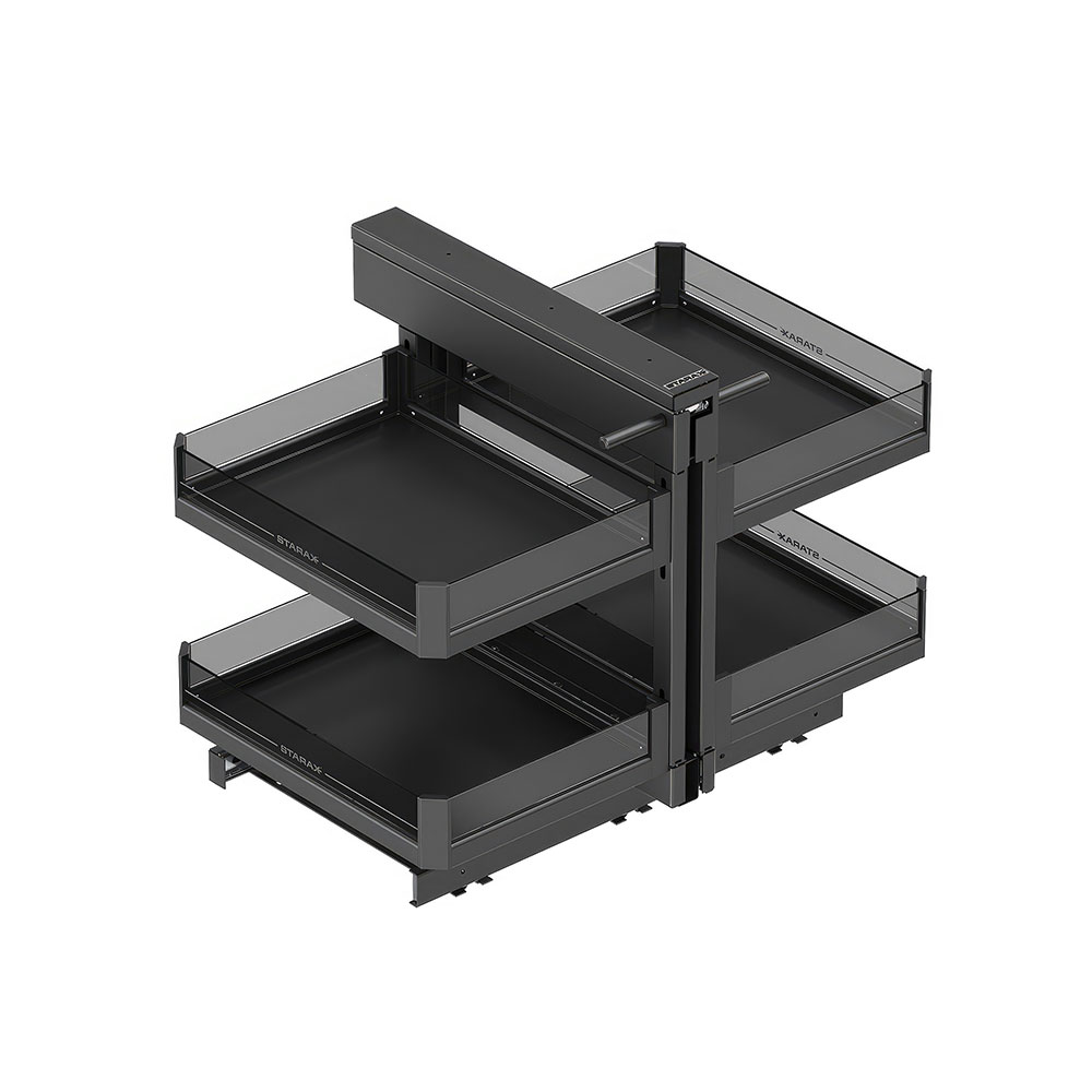 Starax S-3007-P-A Premium Bağımsız Kör Köşe Mekanizması Antrasit 45 cm