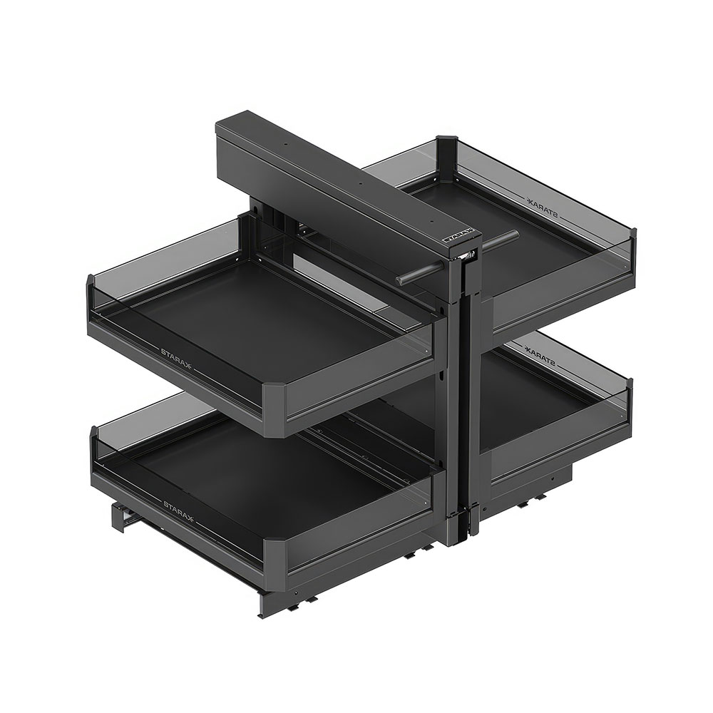 Starax S-3009-P-A Premium Bağımsız Kör Köşe Mekanizması Antrasit 50 cm