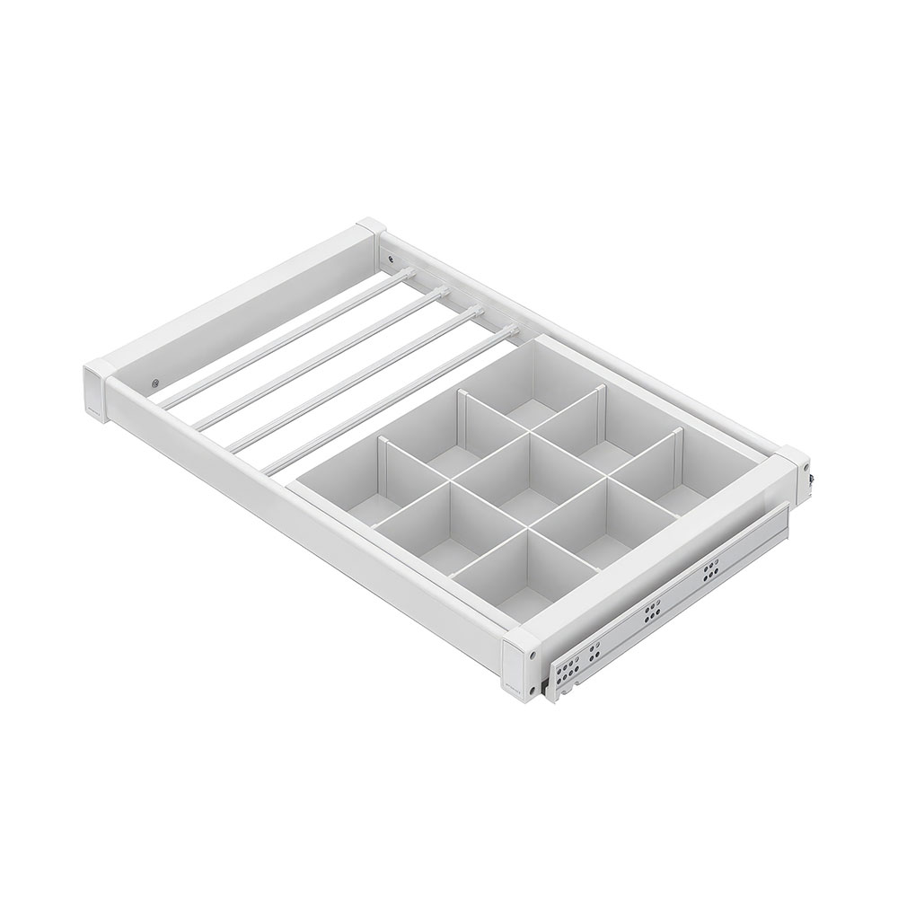 Starax S-6705-W Gizli Raylı Alüminyum Çekmeceli Pantolonluk Antrasit 80 cm