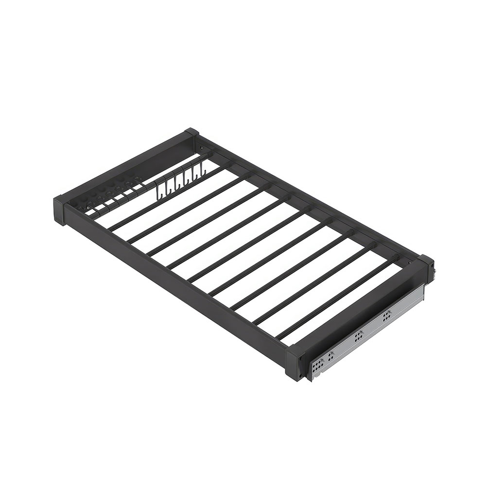 Starax S-6709-A Gizli Raylı Alüminyum Pantolonluk Antrasit 80 cm