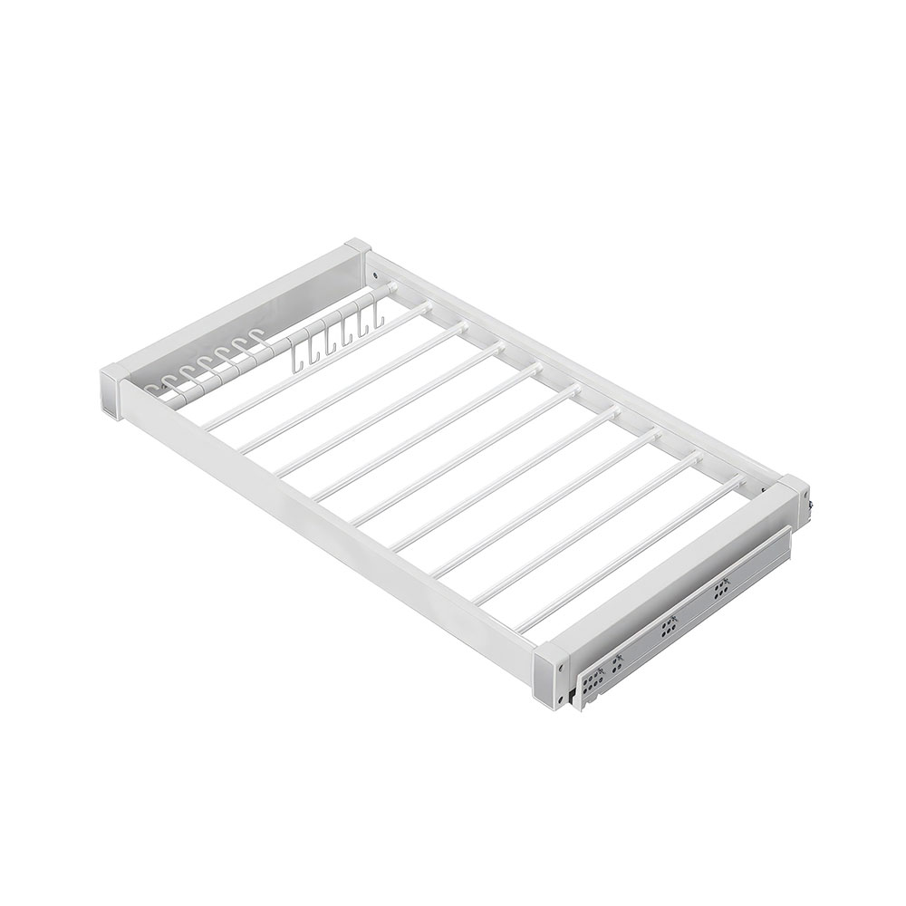 Starax S-6709-W Gizli Raylı Alüminyum Pantolonluk Beyaz 80 cm