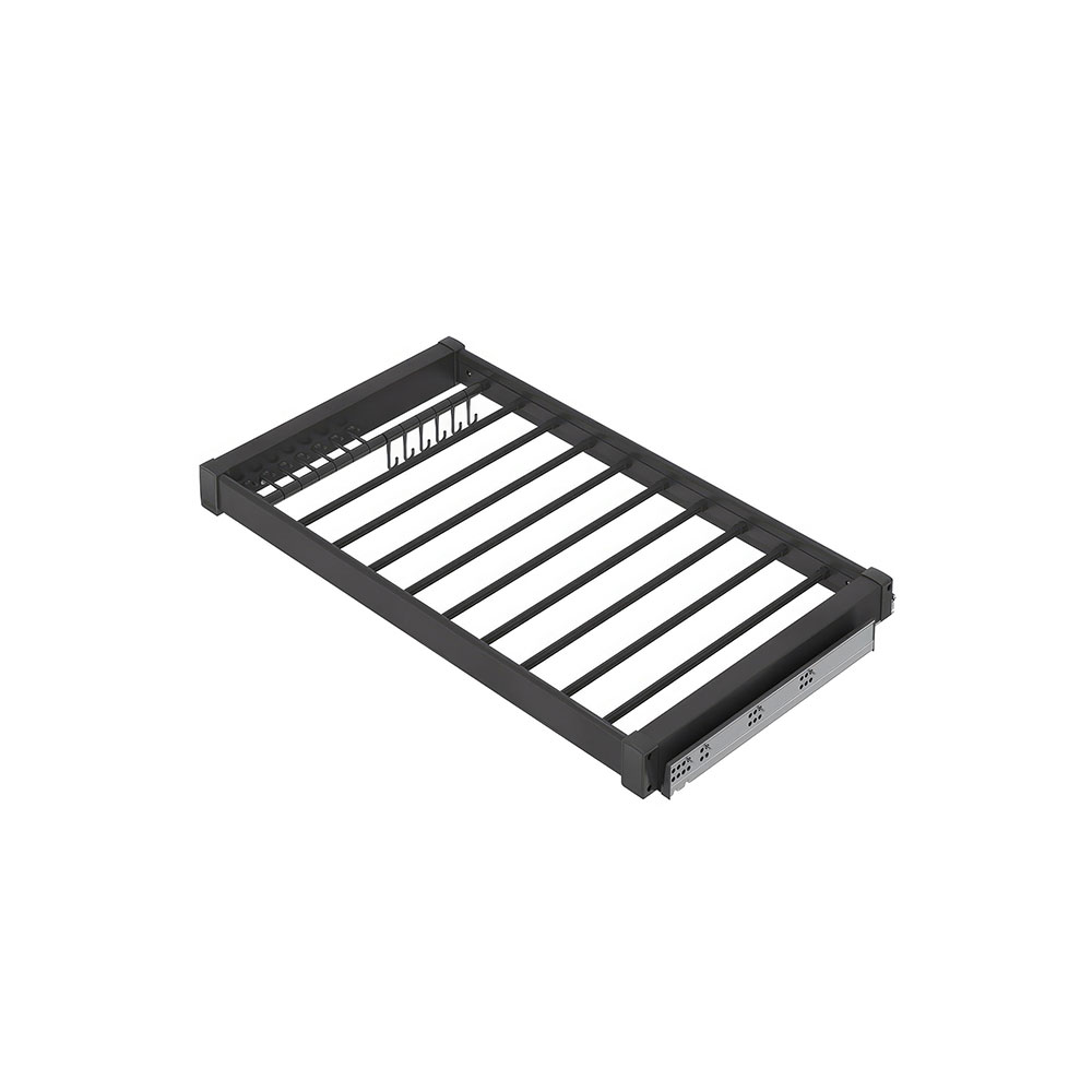 Starax S-6707-A Gizli Raylı Alüminyum Pantolonluk Antrasit 60 cm