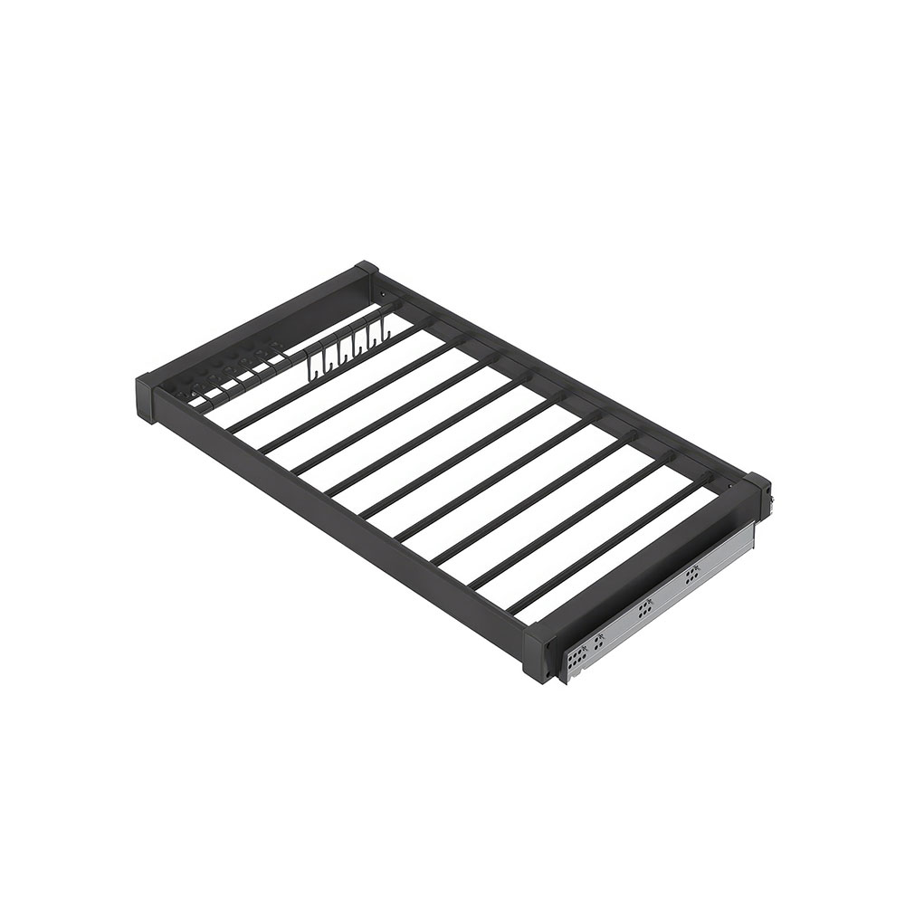 Starax S-6708-A Gizli Raylı Alüminyum Pantolonluk Antrasit 70 cm