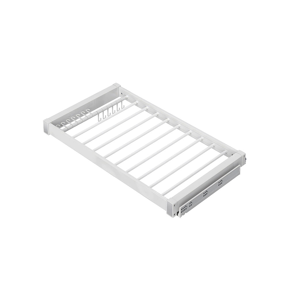 Starax S-6708-W Gizli Raylı Alüminyum Pantolonluk Beyaz 70 cm