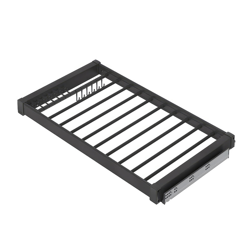 Starax S-6710-A Gizli Raylı Alüminyum Pantolonluk Antrasit 90 cm