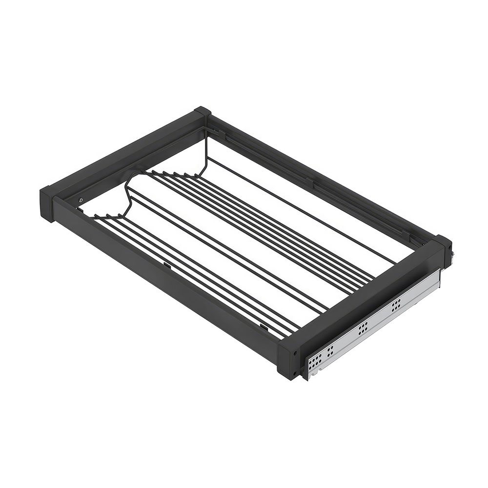 Starax S-6720-A Gizli Raylı Alüminyum Ayakkabılık Antrasit 80 cm