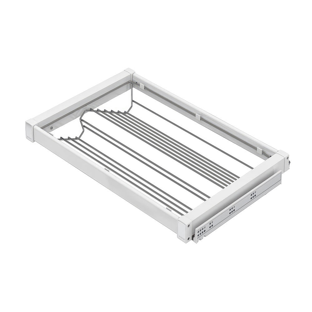 Starax S-6720-W Gizli Raylı Alüminyum Ayakkabılık Beyaz 80 cm