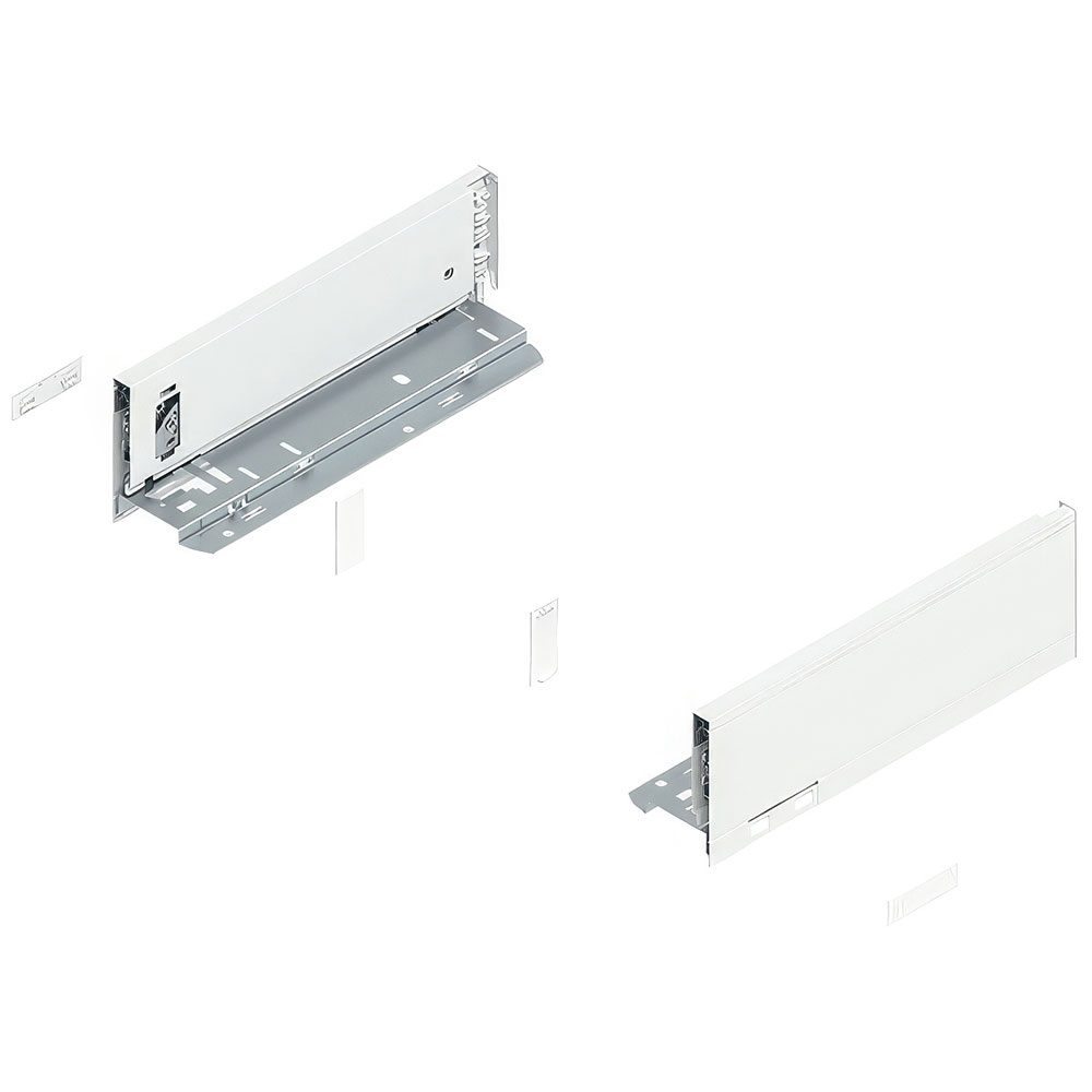 Blum 770M3502S Legrabox Pure M Çekmece Yanı Sağ+Sol İpek Beyaz 350mm