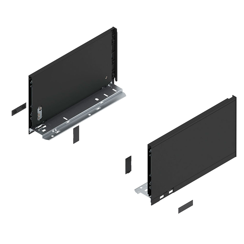 Blum 770C3002S Legrabox Pure C Çekmece Yanı Sağ+Sol, 300mm Karbon Siyah