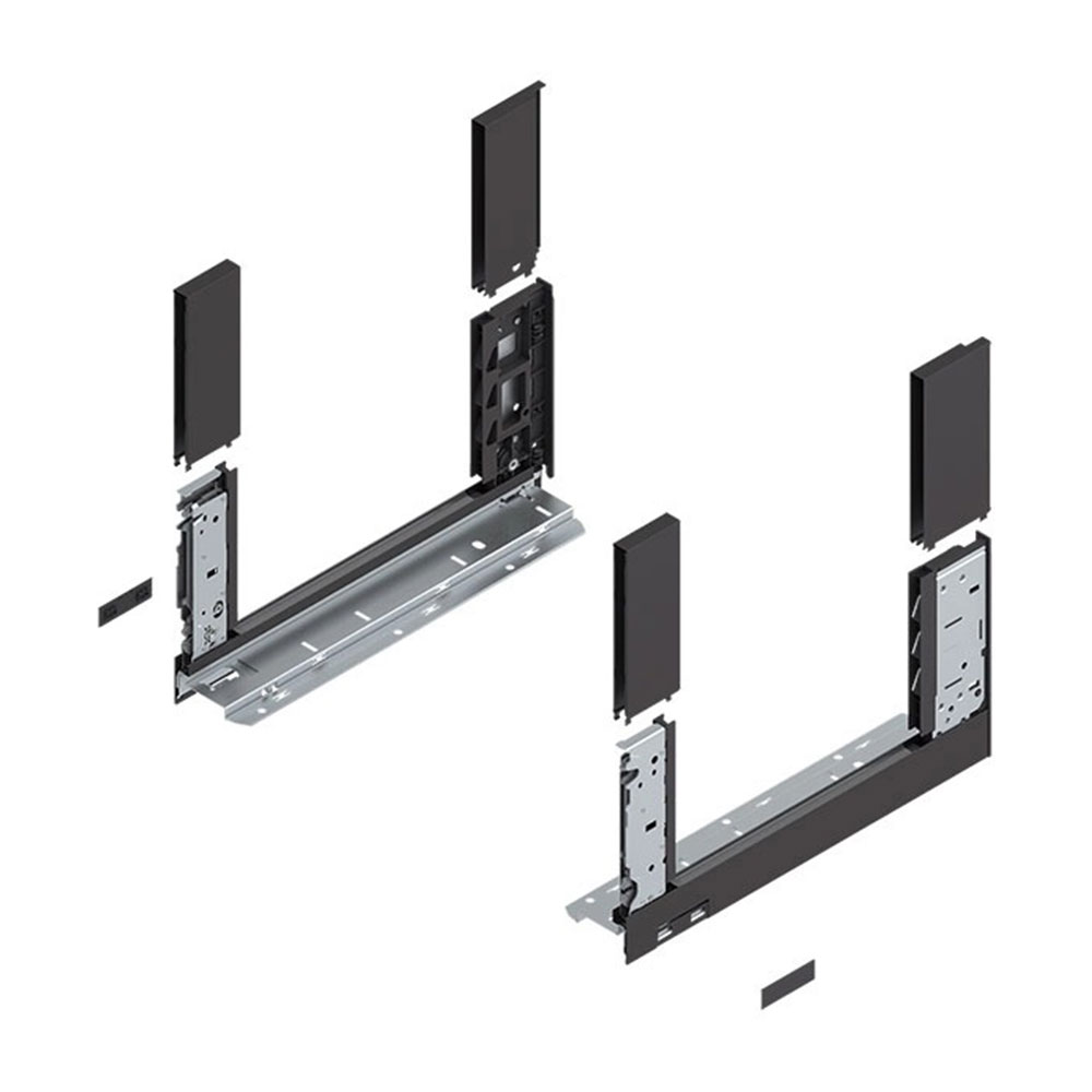 Blum 780C4002S Legrabox Free C Çekmece Yanı Sağ+Sol 400mm Karbon Siyah