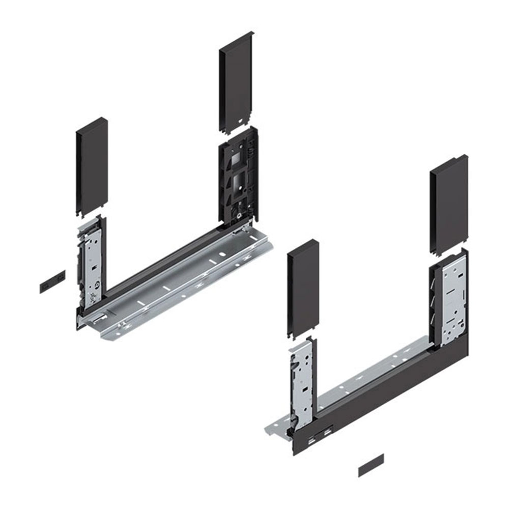 Blum 780C4502S Legrabox Free C Çekmece Yanı Sağ+Sol 450mm Karbon Siyah