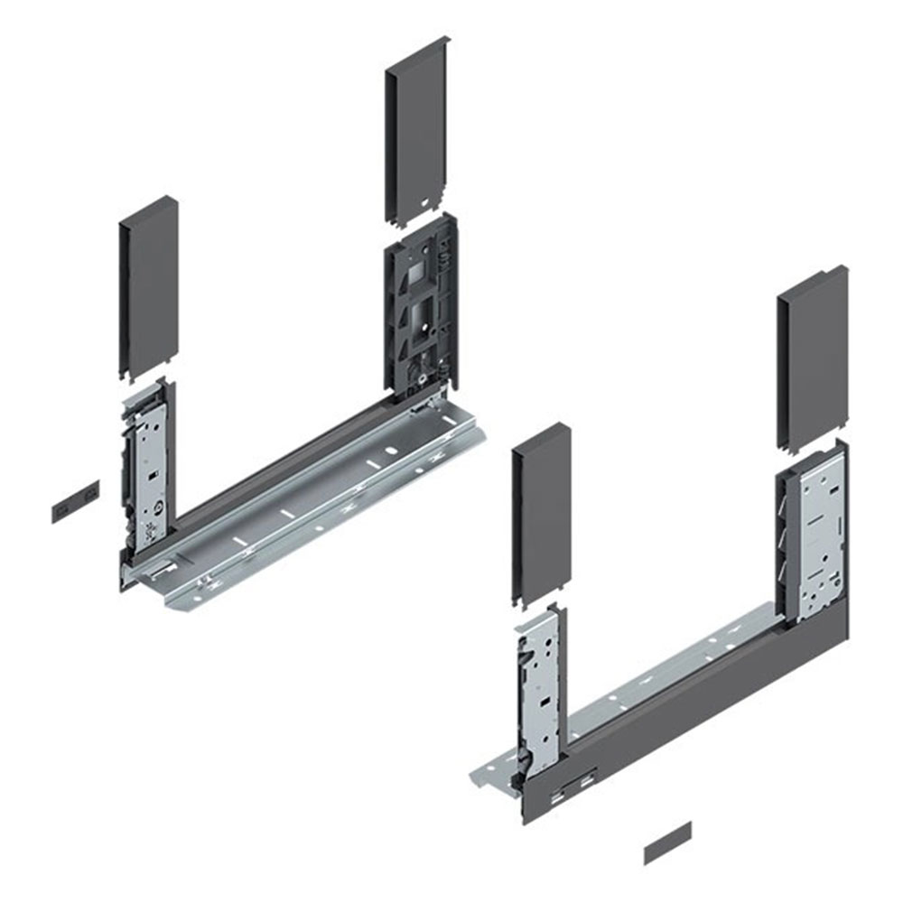 Blum 780C5002S Legrabox Free C Çekmece Yanı Sağ+Sol 500mm Orion Gri