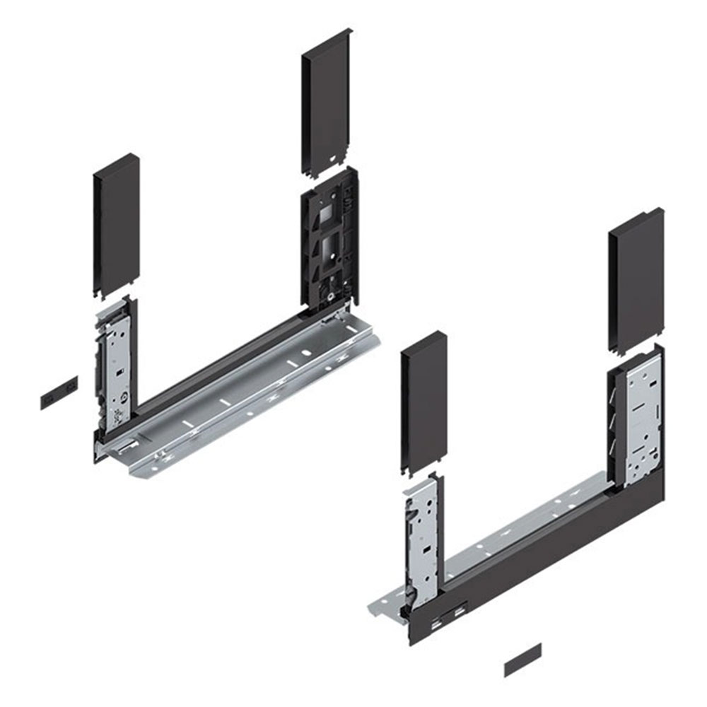 Blum 780C5002S Legrabox Free C Çekmece Yanı Sağ+Sol 500mm Karbon Siyah