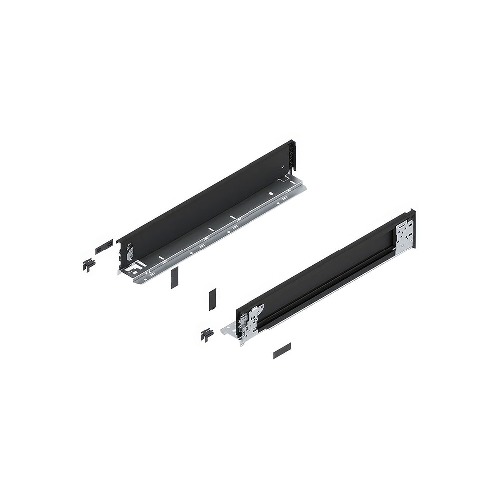 Blum 770M3501S Legrabox SE M Çekmece İç Yanı Sağ+Sol 350mm Karbon Siyah