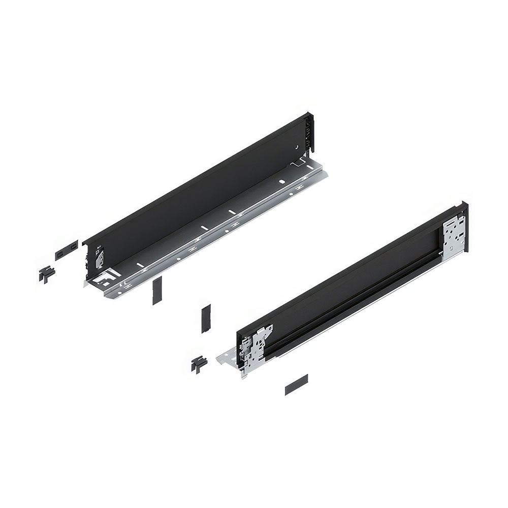 Blum 770M5001S Legrabox SE M Çekmece İç Yanı Sağ+Sol 500mm Karbon Siyah