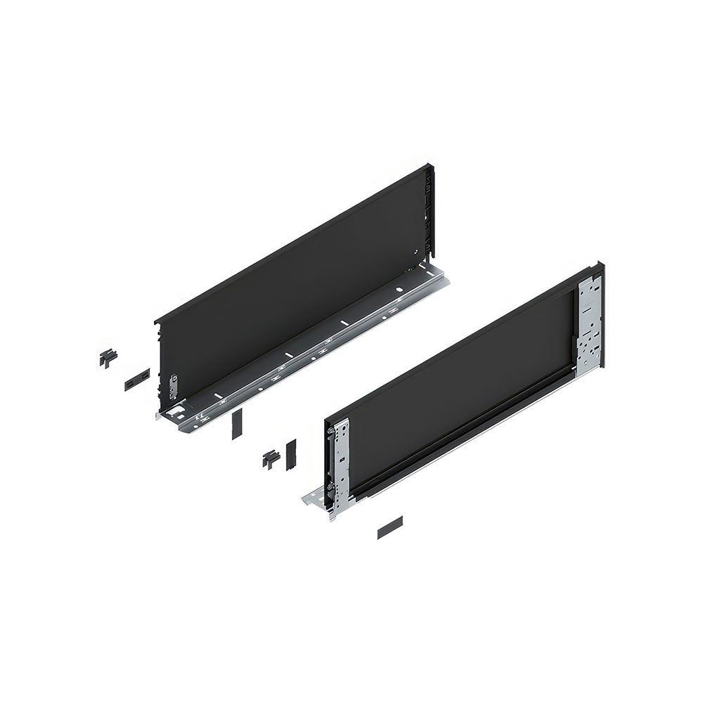 Blum 770C4001S Legrabox SE C Çekmece İç Yanı Sağ+Sol 400mm Karbon Siyah