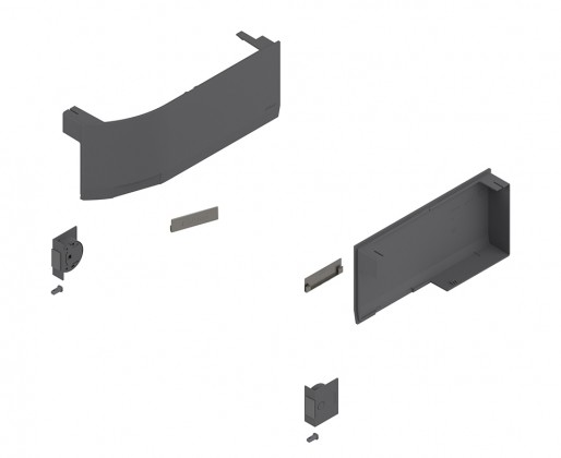 Blum 23K8000 HG AVENTOS HK top SERVO-DRIVE Set Koyu Gri Kapak/Şalter/Tampon