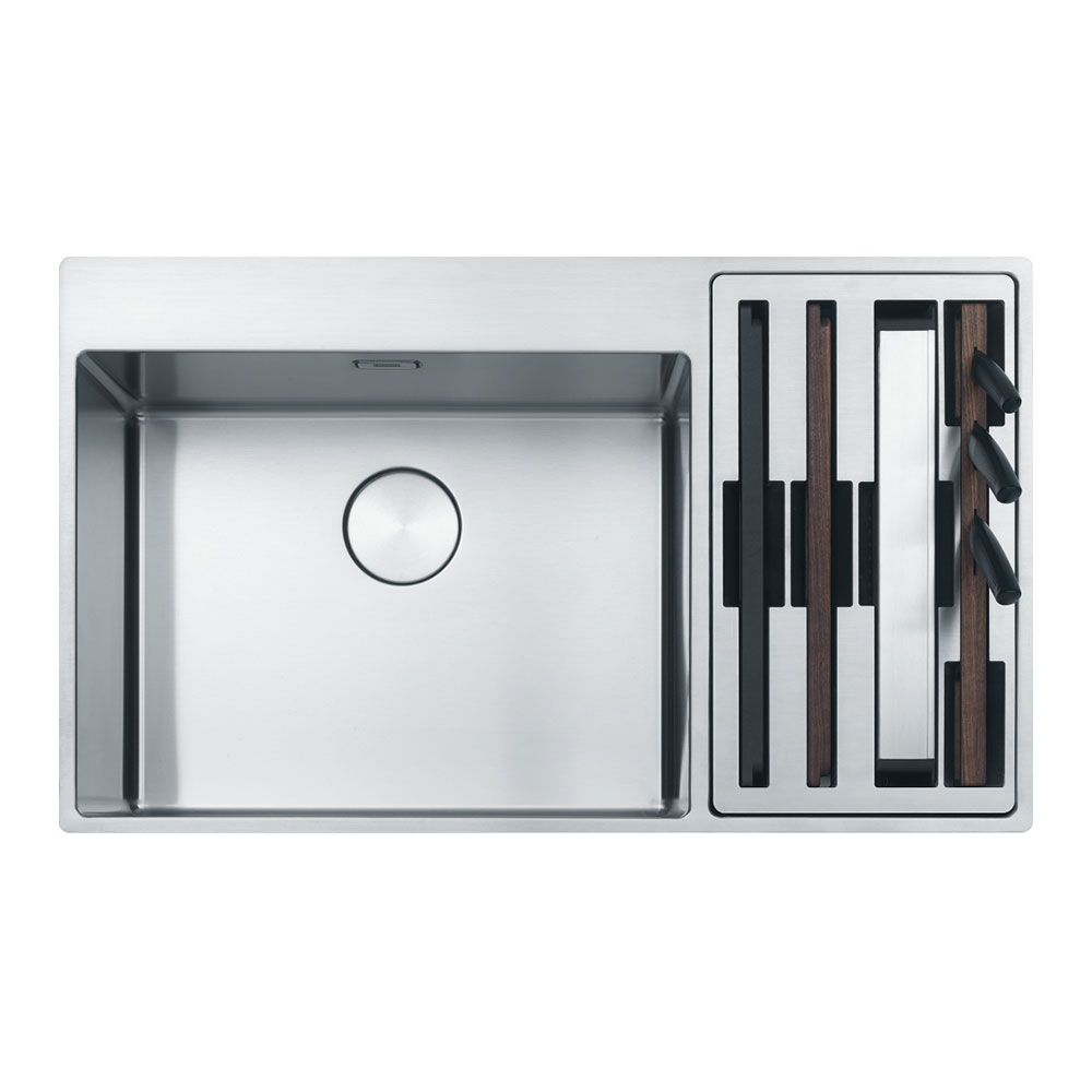 Franke Box Center BWX 220-54-27 INOX Tezgah Üstü ya da Tezgaha Sıfır 860x510mm 1,5 Gözlü Damlalıksız
