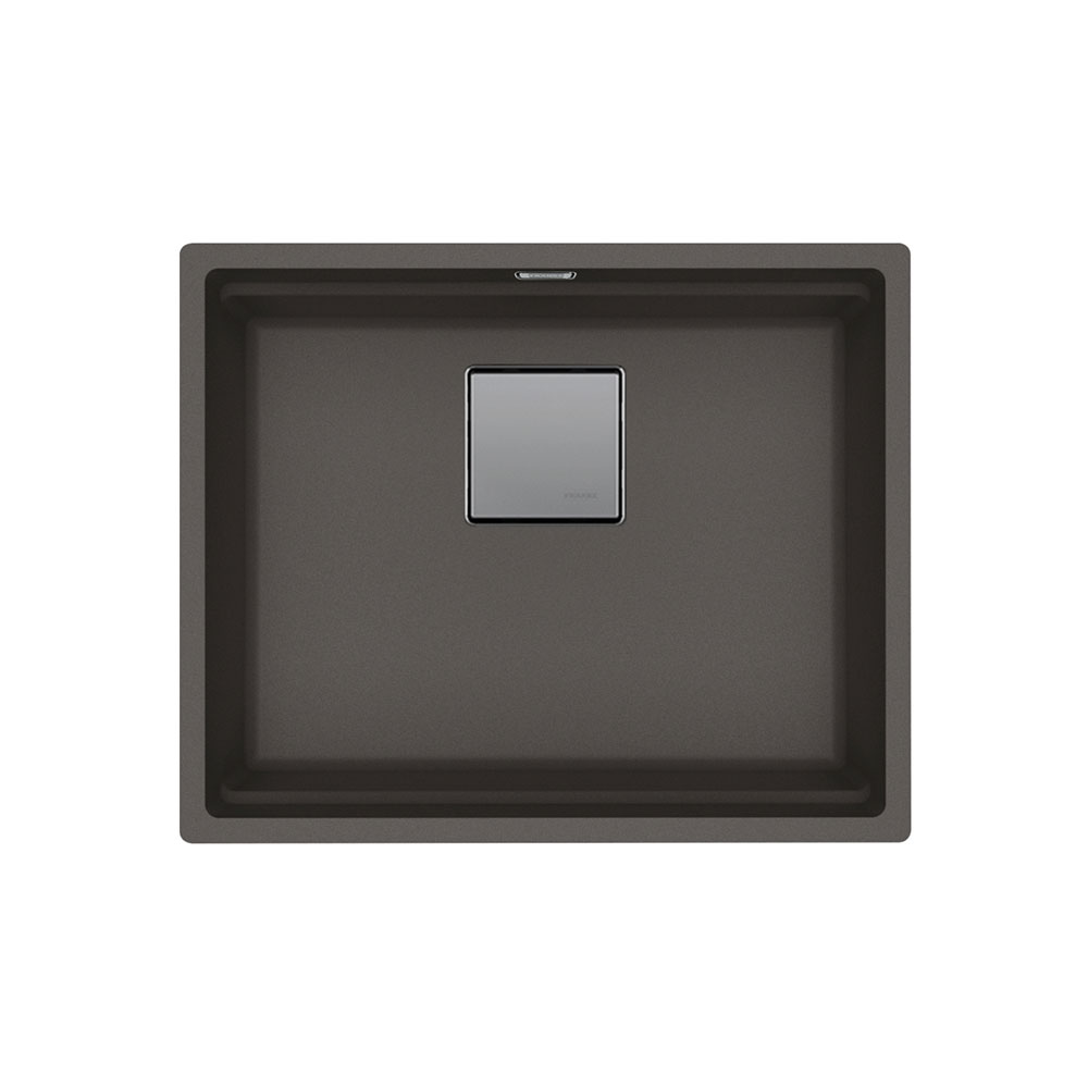 Franke Kubus 2 KNG 110-52 Arduvaz Gri Tezgah Altı 560x460mm Tek Gözlü Damlalıksız Granit Evye