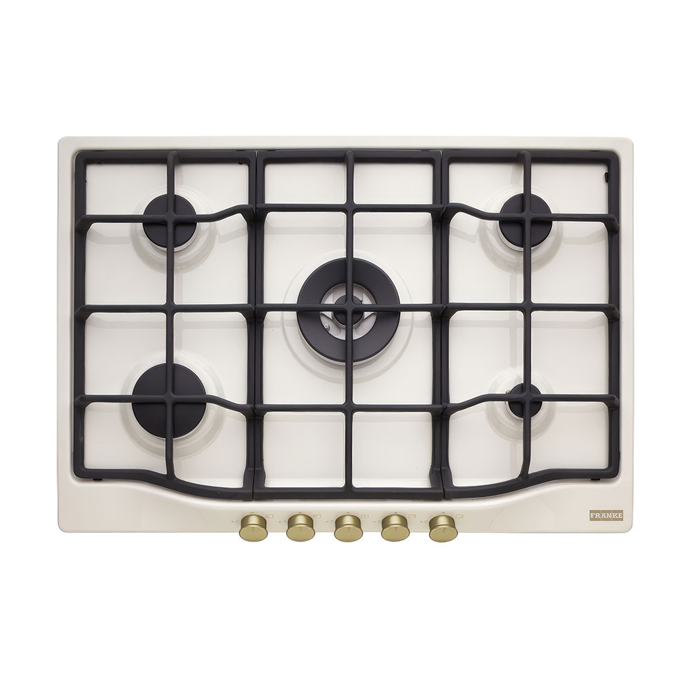 Franke FCH 755 4G TC PW C Classicline Bianco 75cm. 5 gözü Gazlı Ocak