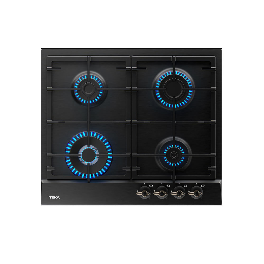 Teka GSC 64320 RBC Siyah 60cm Country Serisi 4 Gözlü Gazlı Ocak