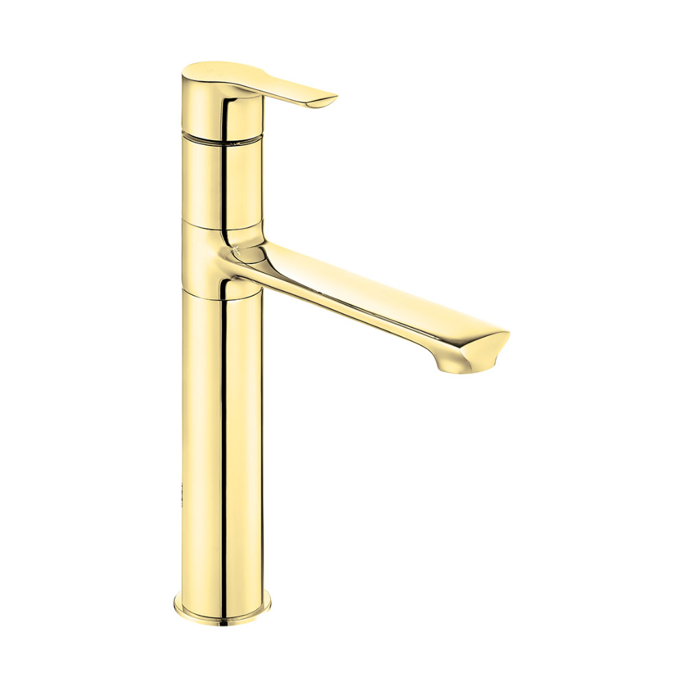 ECA 102808949 Luna Yüksek Tip Lavabo Bataryası, Altın