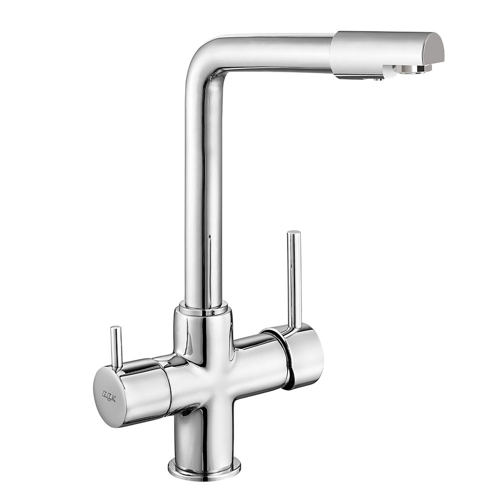 ECA 102118361 Çift Akışlı ( Dual Flow ) Eviye Bataryası, Krom