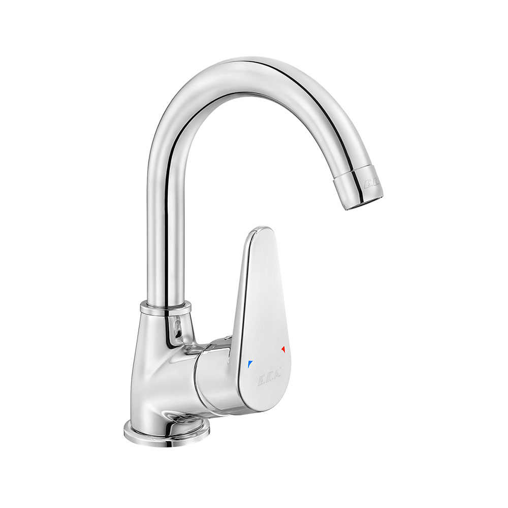 ECA 102188126 Spylos Kuğu Borulu Lavabo Bataryası, Krom
