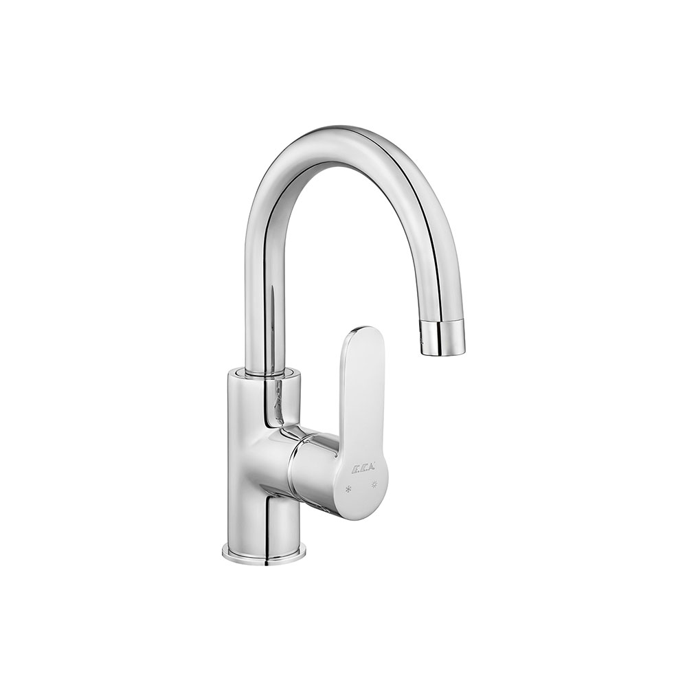 ECA 102188036 Nita Kuğu Borulu Lavabo Bataryası, Krom