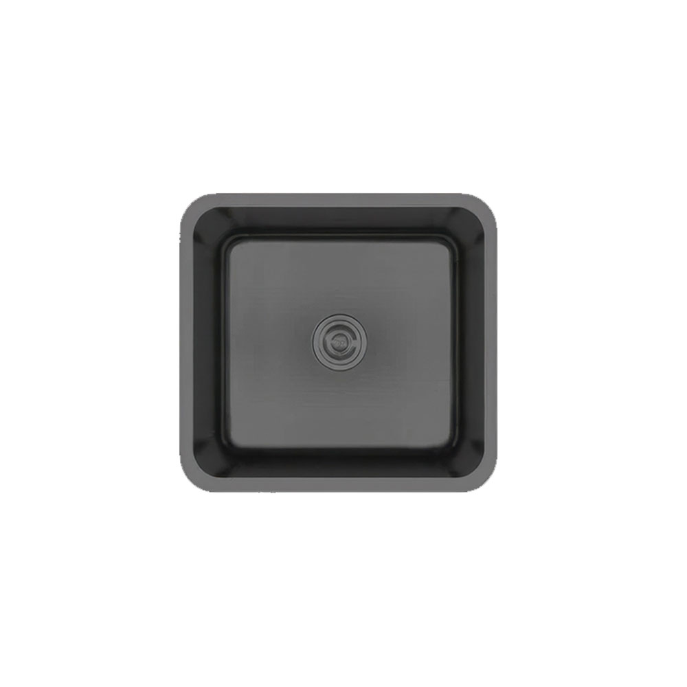 Crauf Lavello 3040 Pvd Füme Tezgah Altı 450x400mm Tek Gözlü Eviye