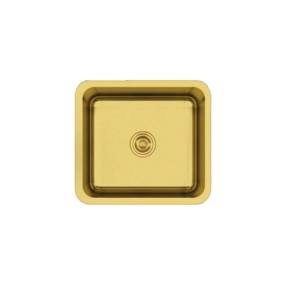 Crauf Lavello 3040 Pvd Altın Tezgah Altı 450x400mm Tek Gözlü Eviye