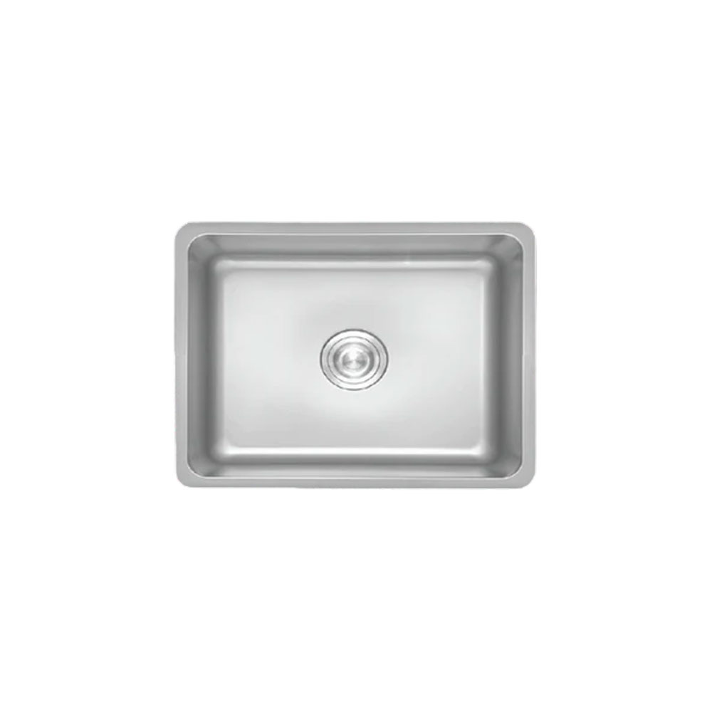 Crauf Venüs 3049 Mat Inox Tezgah Altı Eviye 490x440 Tek Gözlü El Yapımı Eviye