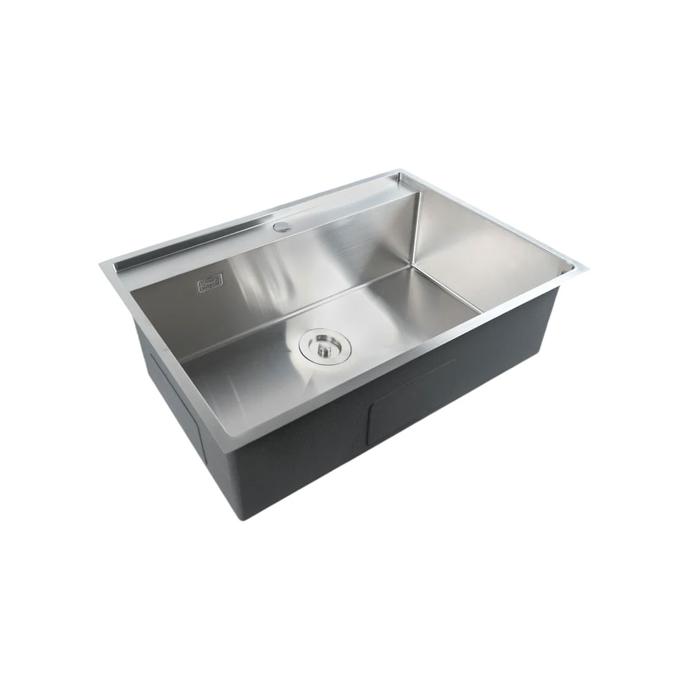 Crauf Poli 6302 Inox Platinum Satin Tek Gözlü El Yapımı Eviye