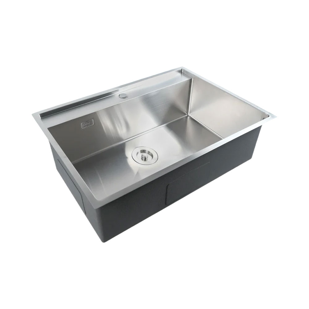 Crauf Poli 6303 Inox Platinum Satin Tek Gözlü El Yapımı Eviye