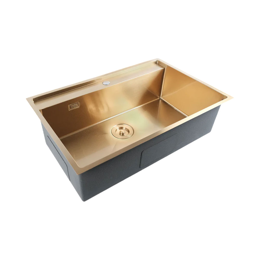 Crauf Poli 6303 Pvd Altın Imperial Gold Tek Gözlü El Yapımı Eviye
