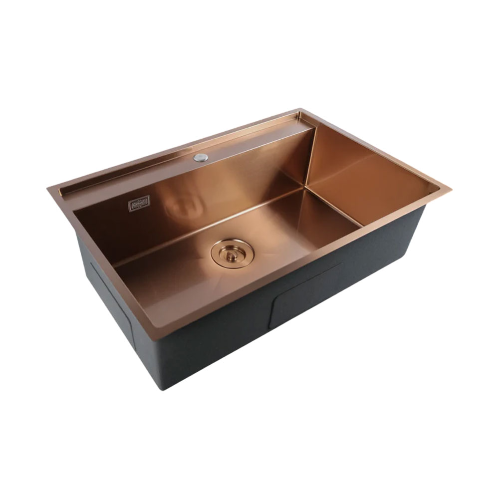 Crauf Poli 6303 Pvd Bakır Royal Bronze Tek Gözlü El Yapımı Eviye