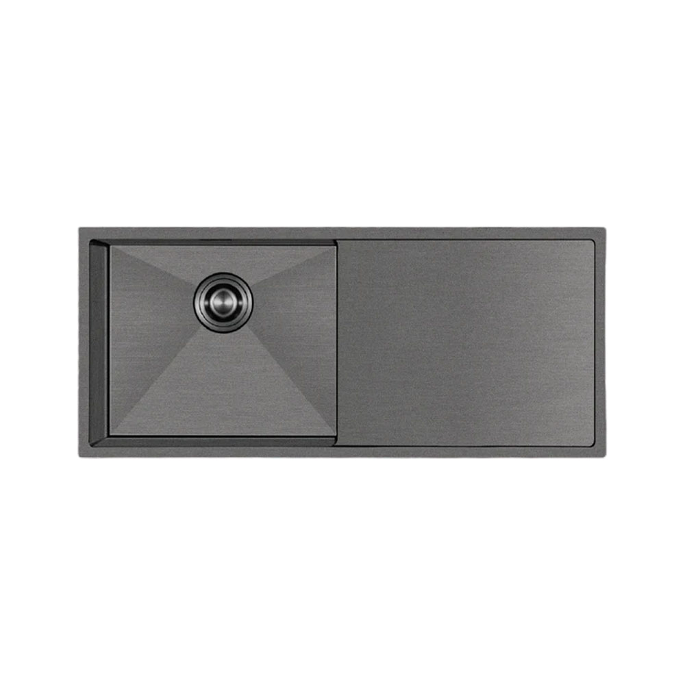 Crauf Via Bella 6071 Pvd Füme Dark Graphite Damlalıklı Eviye
