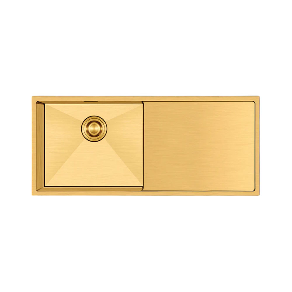 Crauf Via Bella 6071 Pvd Altın Imperial Gold Damlalıklı Eviye