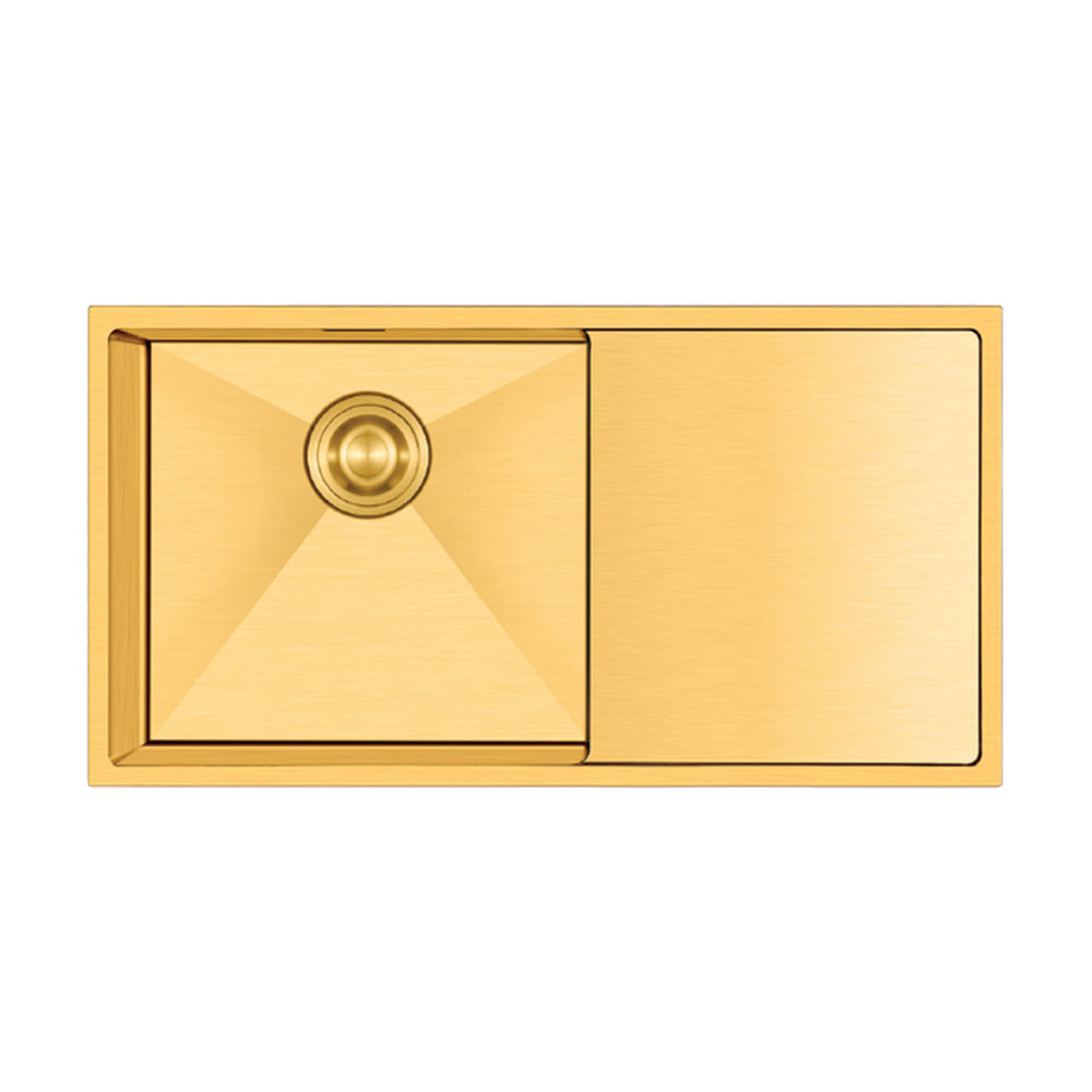 Crauf Via Bella 6072 Pvd Altın Imperial Gold Damlalıklı Eviye