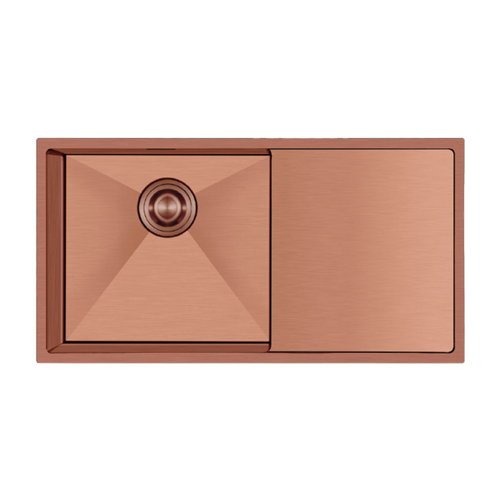 Crauf Via Bella 6072 Pvd Bakır Royal Bronze Damlalıklı Eviye