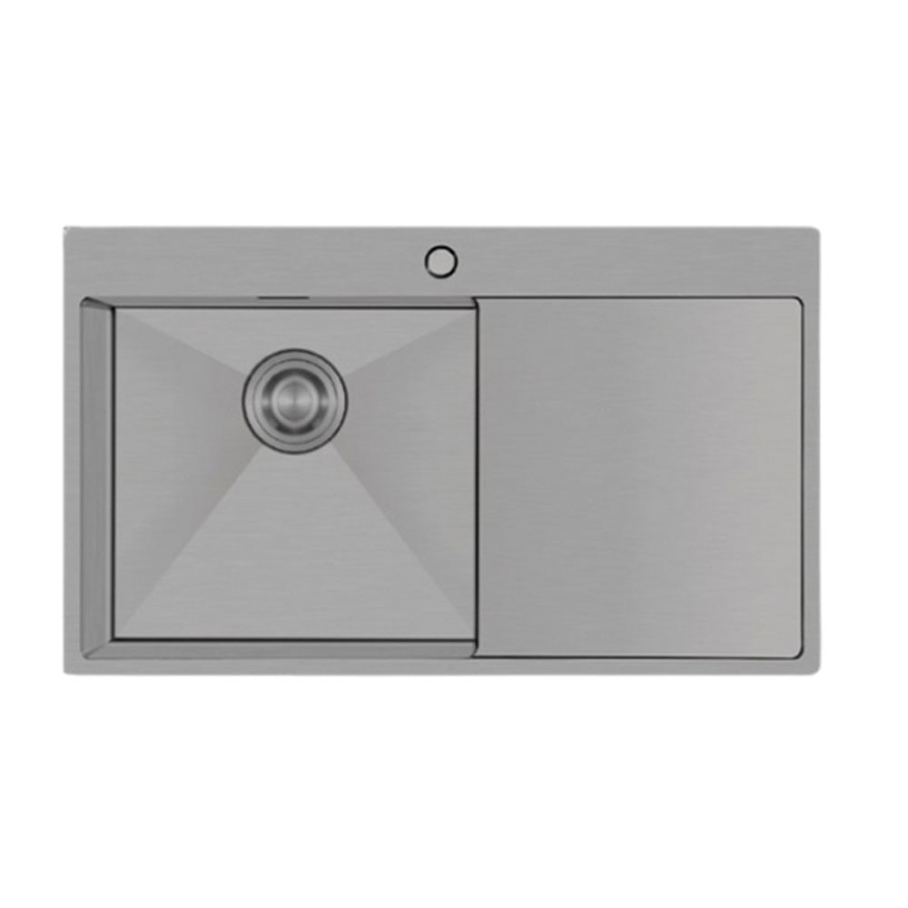 Crauf Via Lattea 6172 Mat Gri Velvet Grey Damlalıklı Eviye