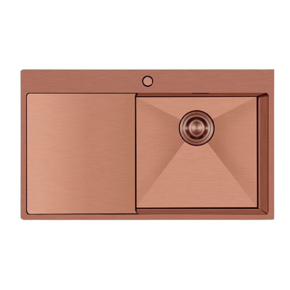 Crauf Via Lattea 6172 Pvd Bakır Royal Bronze Sol Damlalıklı Eviye