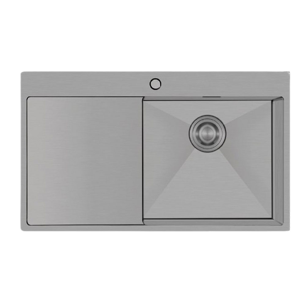 Crauf Via Lattea 6172 Mat Gri Velvet Grey Sol Damlalıklı Eviye Özellikleri