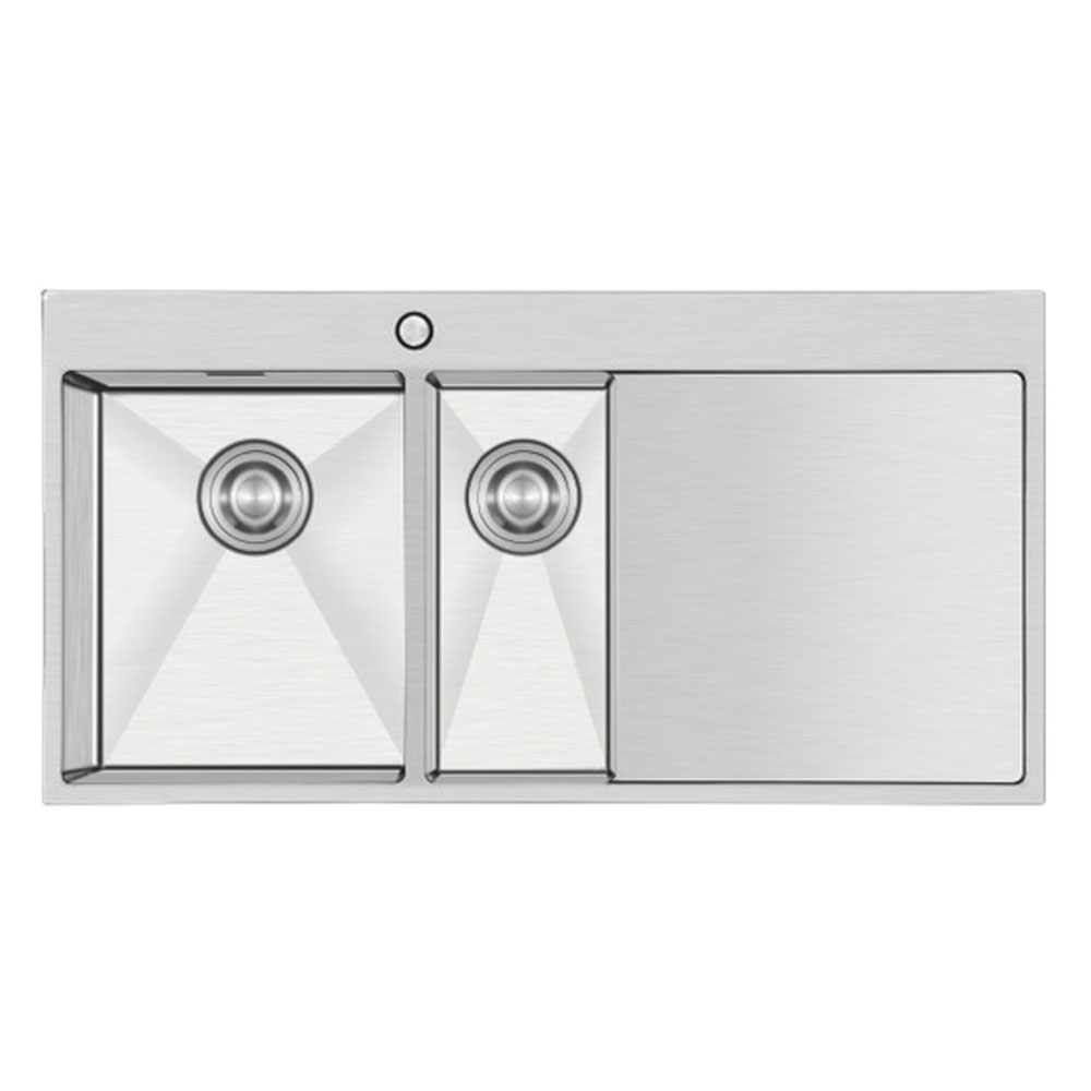 Crauf Via Lattea 6175 Inox Platinum Satin Damlalıklı Eviye