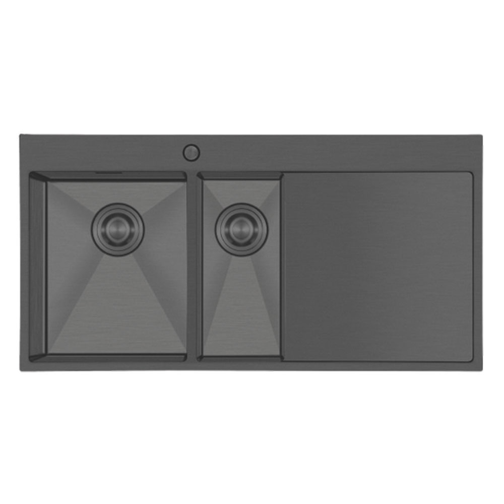 Crauf Via Lattea 6175 Pvd Füme Dark Graphite Damlalıklı Eviye